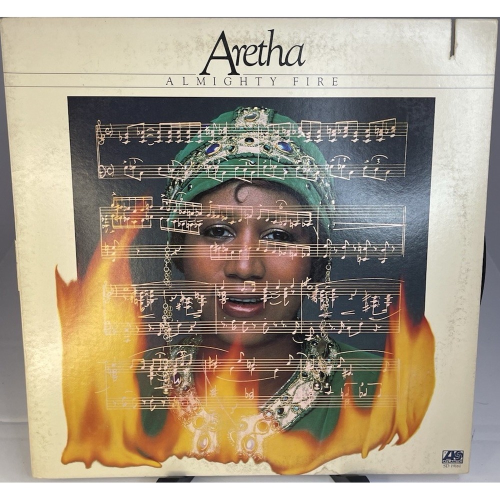 Aretha Franklin Almighty Fire Atlantic 19161 Vinyl LP Soul Funk Cut-Out 1978 USA